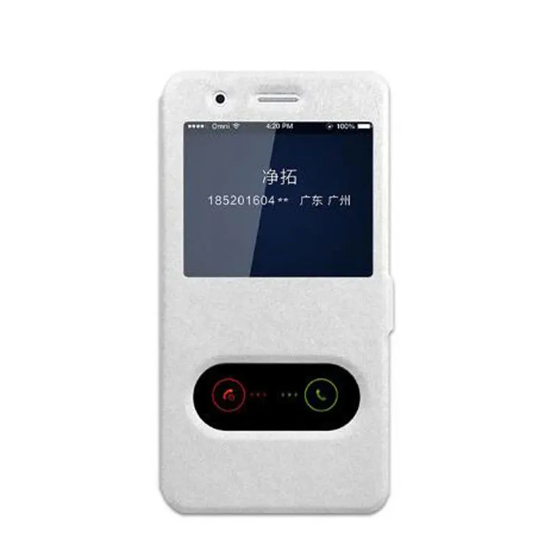 Для Huawei Y6 Pro 2017 чехол быстрое окошко для просмотра ответа откидная крышка кожаный