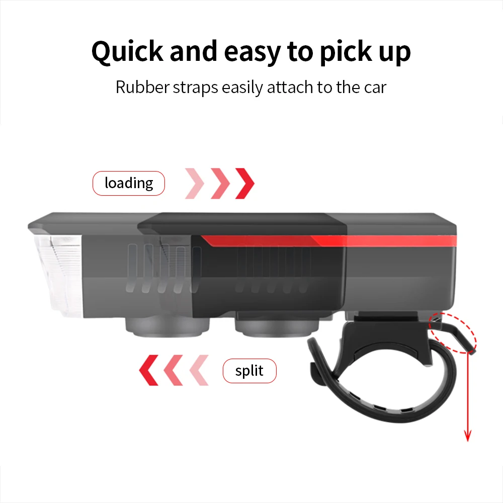 CYCLINGBOX Велосипедный фонарь передний солнечный T6 LED с USB-зарядкой 3 режима фонарика с гудком аксессуары головного фонаря для MTB велосипедного света.