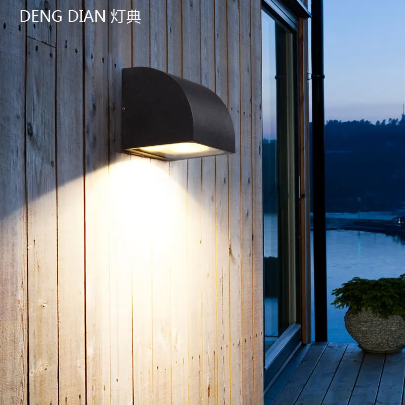 

Светодиодный светильник для сада IP65, настенный светильник, уличные настенные светильники, водонепроницаемый алюминиевый светильник для передней двери, крыльца, забора, балкона, коридора