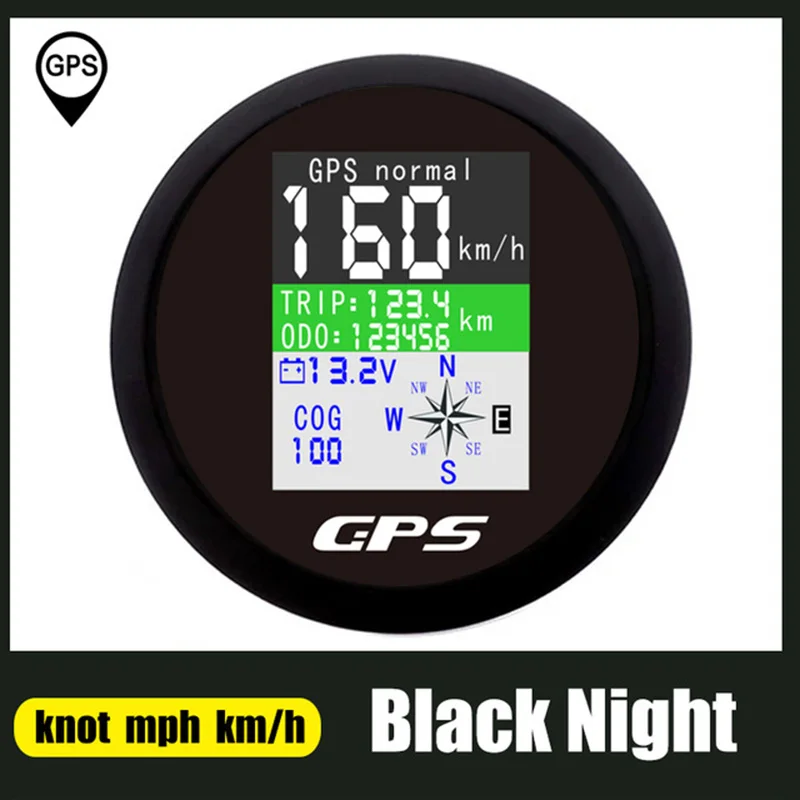 

85 Мм TFT-экран GPS Спидометр Одометр Регулируемый Для Автомобиля Яхта Лодка Погружной Двигатель С Датчиком Скорости Вольтмет...