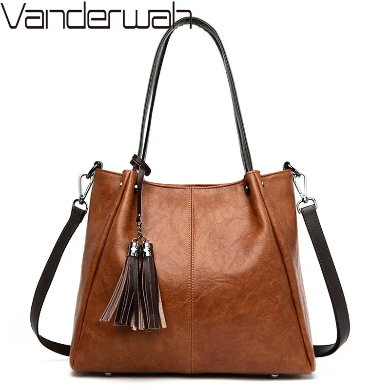 Роскошные брендовые мягкие кожаные сумки винтажные женские ручные дизайнерская