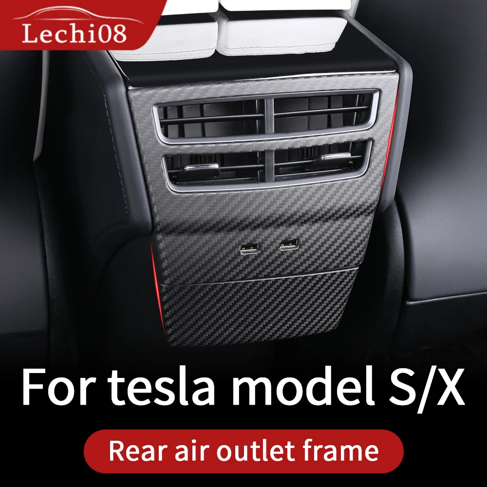 Задняя выхлопная Накладка для tesla model s Аксессуары модель x carbon 2018 Автомобильная