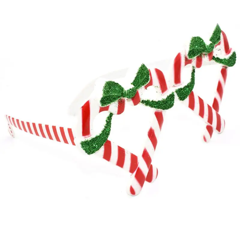 

Christmas Gift Bow Glasses Creative Party Prom Dress Up Cute Xmas Decorations Q6PB