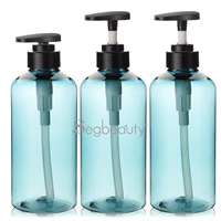 segbeauty 3pcs 500ml bottle shampoo shower gel body wash hair conditioner dispenser soap press plastic cosmetic bathroom storage