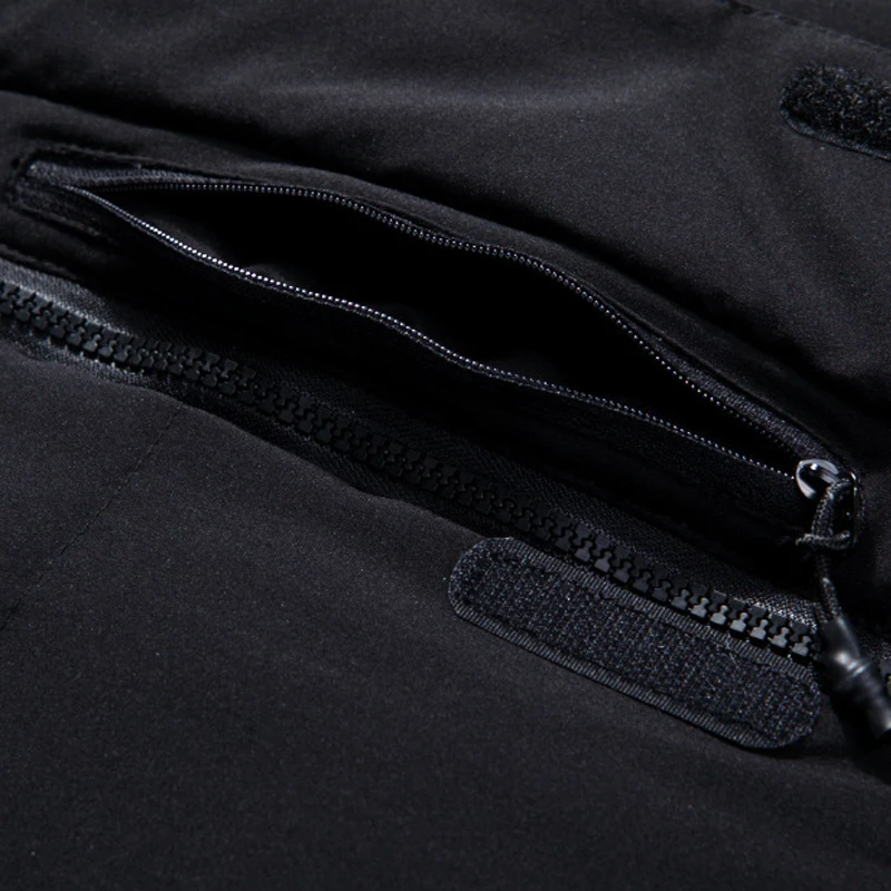 Мужская куртка пуховик на белом утином пуху 2019 зимняя Толстая теплая длинная