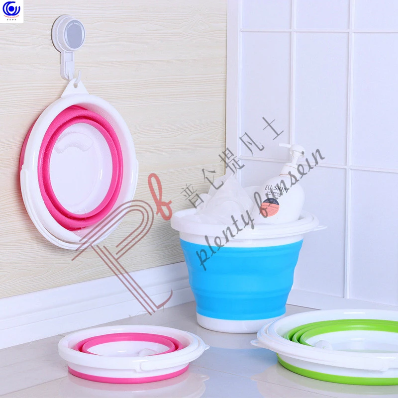 Складное ведро для ванной рыбалки на открытом воздухе портативное автомобиля/2 в