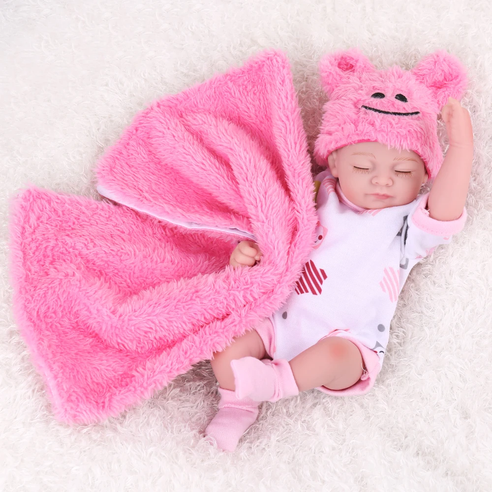 26 см для близнецов Мини всего тела силиконовые куклы высокого качества ручной