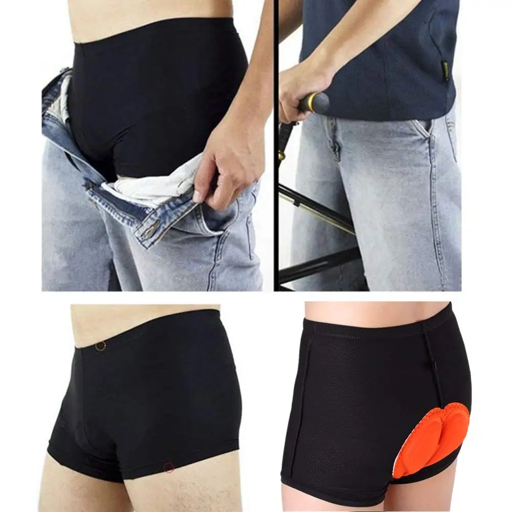 

Men 3D Cycling Pants Padded Breathable Riding Shorts Underpants Short Pants -OPK