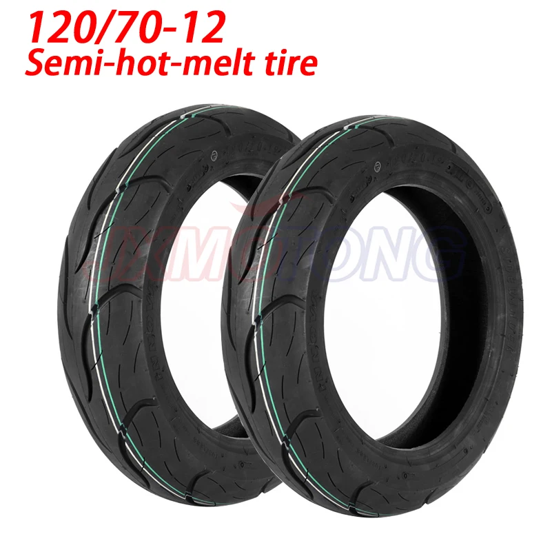 120/70-12 12-дюймовая полутермоплавкая шина для мотоцикла бескамерная Honda Kawasaki Yamaha