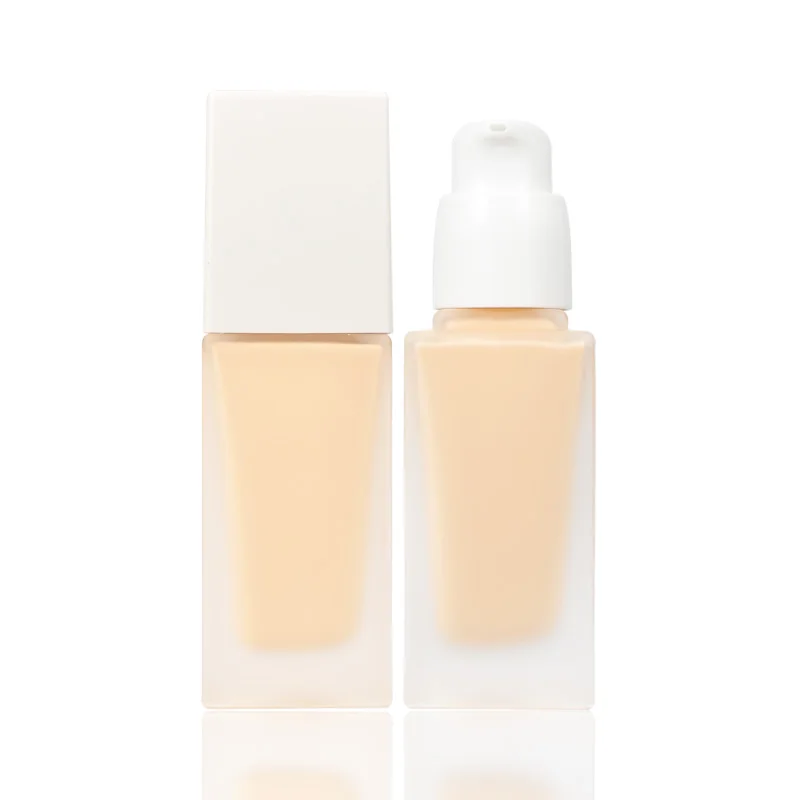 

10 Color Liquid Foundation Cream Full Coverage White Bottle 30ML Women Beauty Face Makeup Matte Concealer Foundation