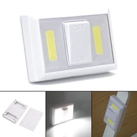 ultra bright magnetic cob led switch night light wall lamp mini camping lamps battery operatedfor bedroom pathway closet garage