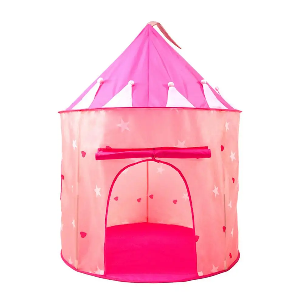 

Kids Play Tents Girls Pink Princess Tent Playhouse Toddler Kids Castle Play Tent with Luminous Stars Foldable Play Tent for Girl