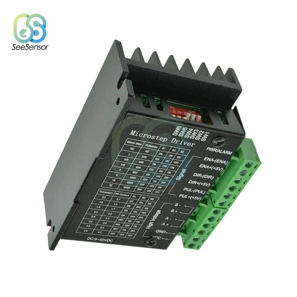 TB6600 4A Φ модуль контроллера шагового двигателя для Nema 23 Nema17 одноосевой шаговый