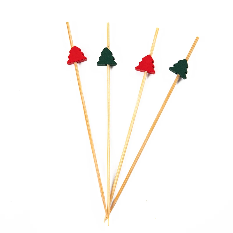 100 шт. рождественские палочки для фруктов десерт салатная вилка маффинов