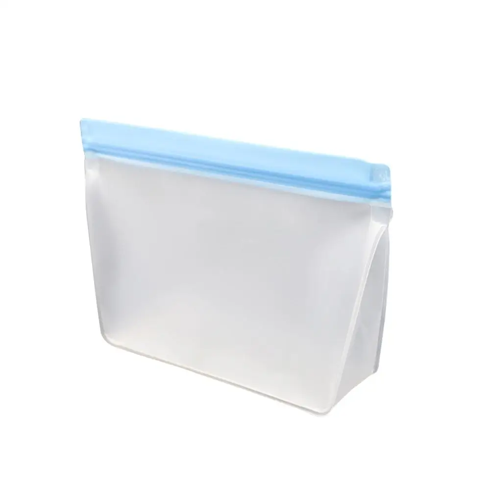 Bag 1 3 шт силиконовые контейнеры для хранения продуктов миска для свежей еды органайзер для холодильника многоразовые стоьте вверх молнии закрывать мешок фрукты овощи чашка с уплотнением - Цвет: Bag 1
