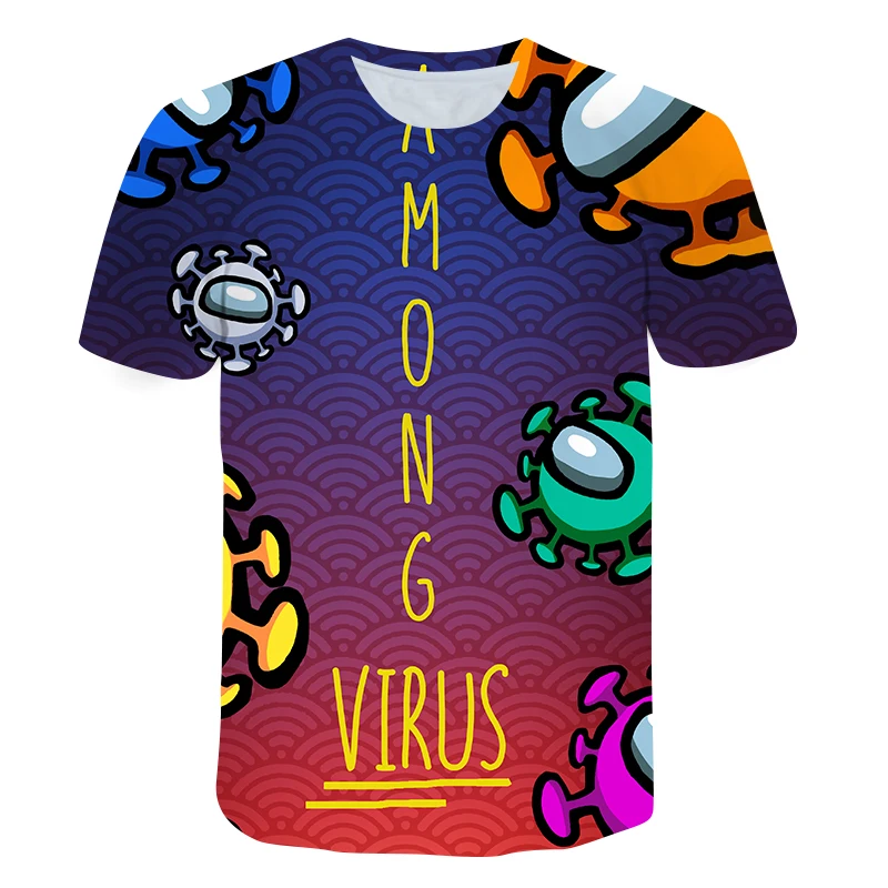

2021 Newest 3D Print T-Shirt Imposter Summer Thin and Light O-Neck Boys Football Tees Girls Kawaii Tops Children's Clothes
