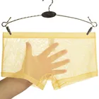 Трусы-боксеры мужские Бесшовные, ультратонкие прозрачные, дышащее нижнее белье