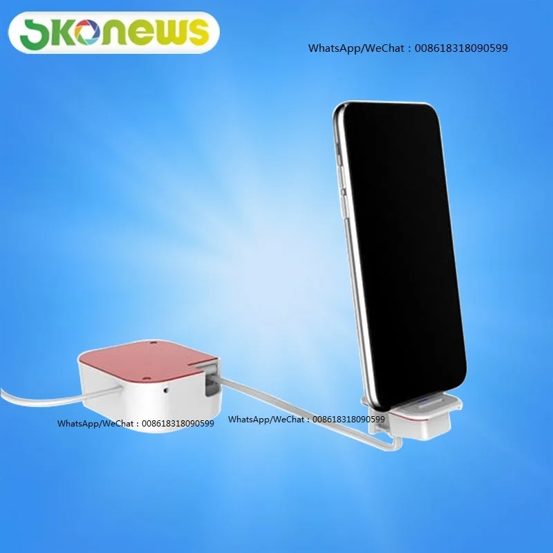 charging security display stand MAX series Anti theft pull box recoiler for 6 phone retail solution | Безопасность и защита
