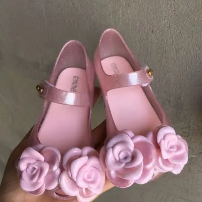 as pic Mini Melissa/сандалии для девочек; коллекция года; Летняя обувь с рисунком Микки и Минни; прозрачная обувь; сандалии для девочек; нескользящие детские сандалии для малышей - Цвет: as pic
