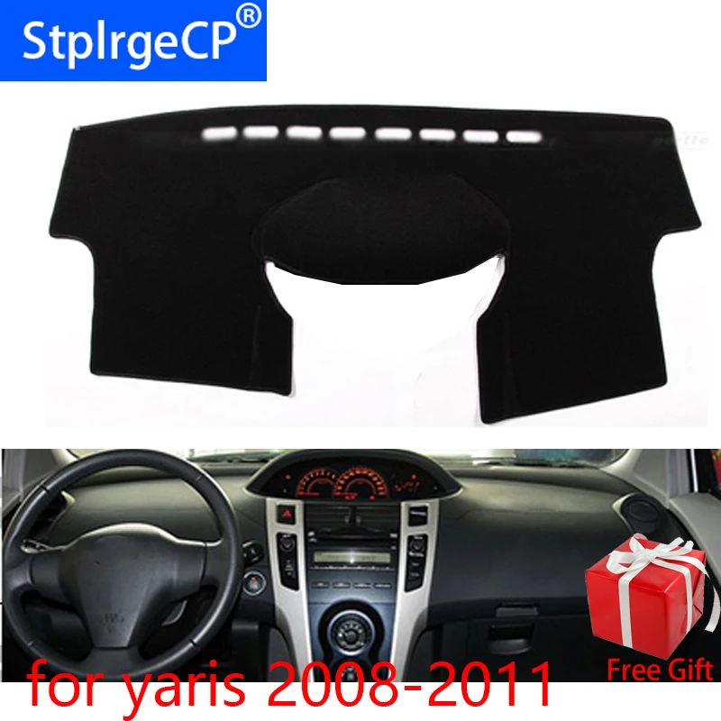 Для Toyota yaris L 2008 2009 2010 2011 стайлинга автомобилей тире коврики наклейка на приборную