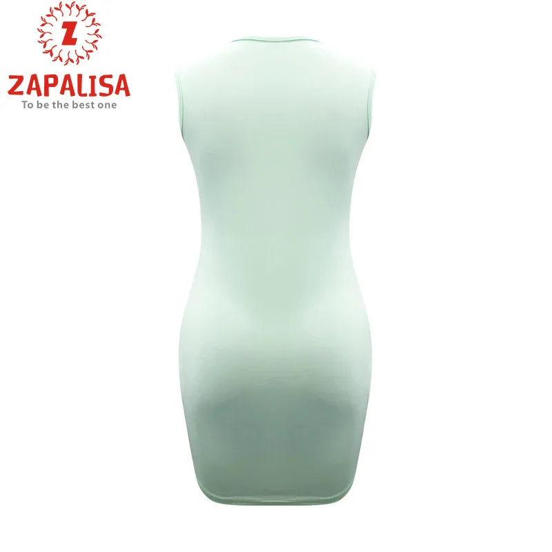 

Sexy Women Summer Streetwear Pencil Dress Shrinkage Drawstring Design O-Neck Sleeveless Mid Waist Solid Slim Hip Mini Dress