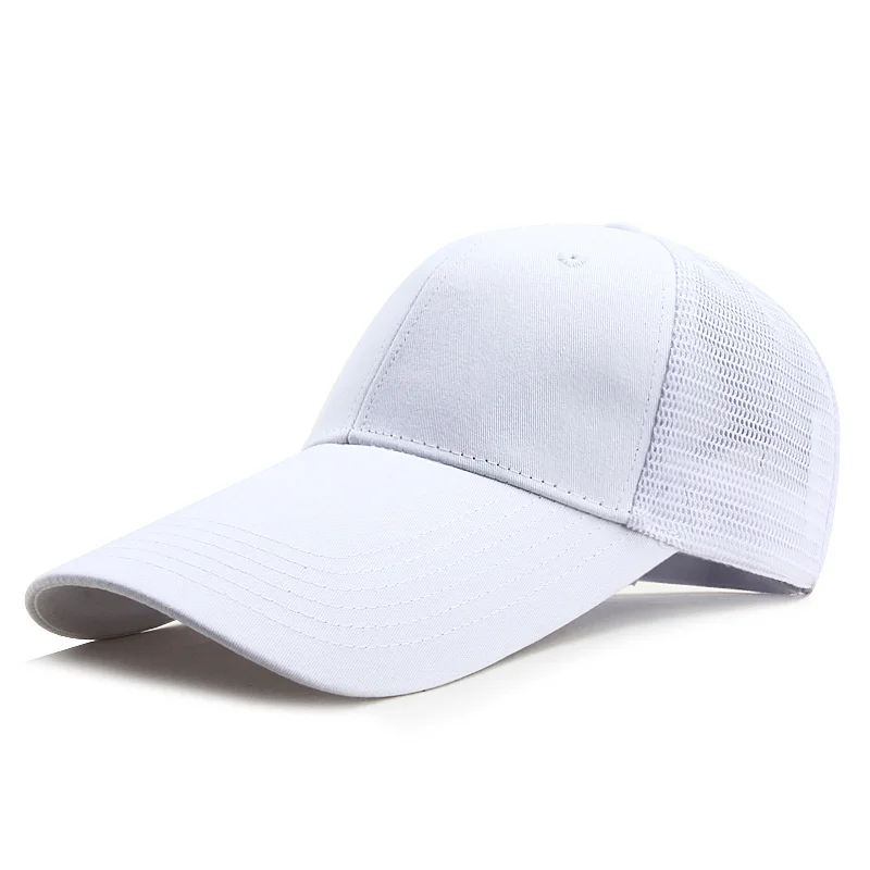 

11cm Long Visor Large Head Man Big Size Causal Hats Cool Full Mesh Sports Sun Hat Man Plus Size Cotton Baseball Cap 56-62cm