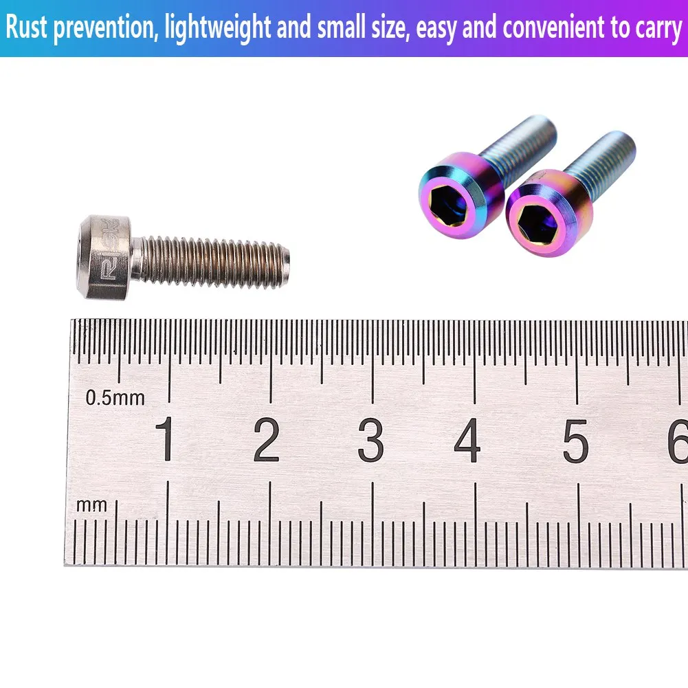 6 шт./компл. M5 * 16 мм винты для велосипеда болты велоспорта титановый сплав