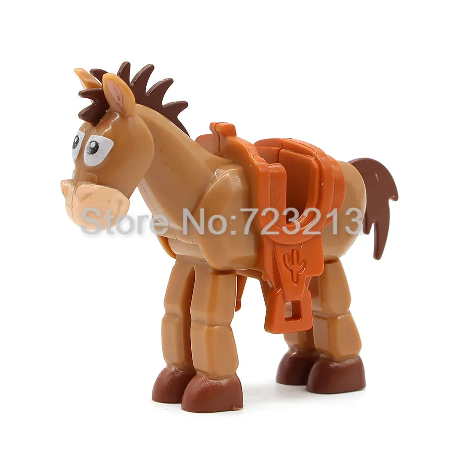Horse Одна забавный фильм 2 фигурка Эммет Мелодия Темпо диско Китти зебе Рекс Lucy Sharkira строительные блоки Модель Кирпичи Игрушка - Цвет: Horse