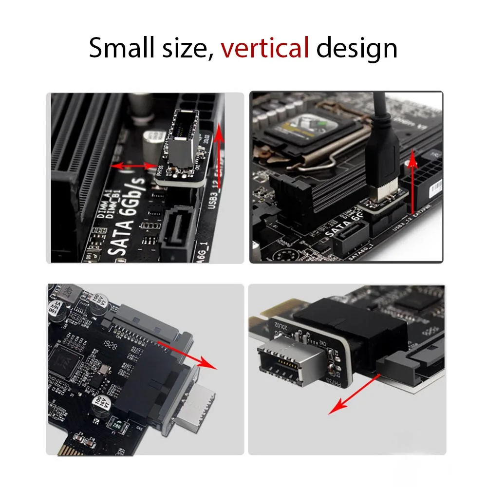 USB адаптер для разъема USB3.0 19P/20P до TYPE E 90 градусов|Компьютерные кабели и разъемы| |