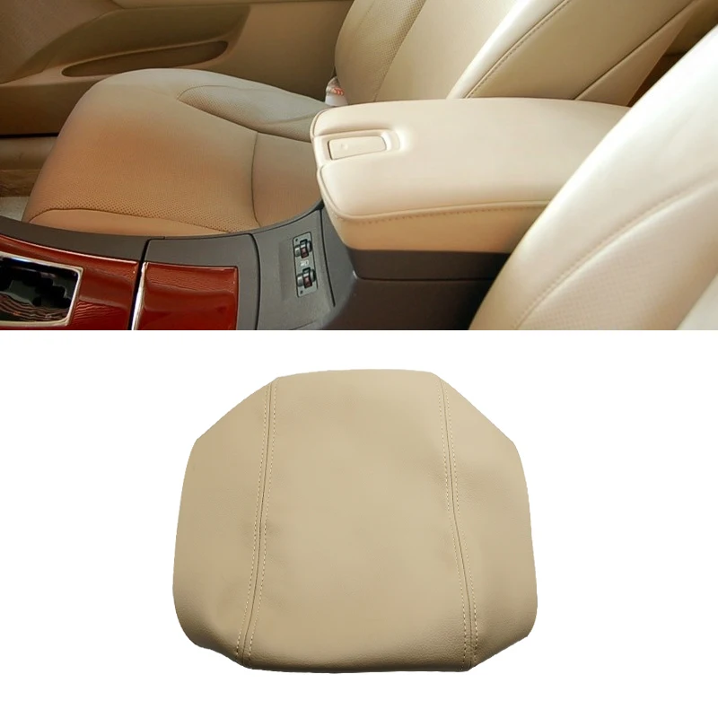 

Для Lexus ES350 2007 2008 2009 Автомобильный подлокотник из микрофибры кожи с центральным контролем крышки подлокотника Обложка Наклейка отделка беже...