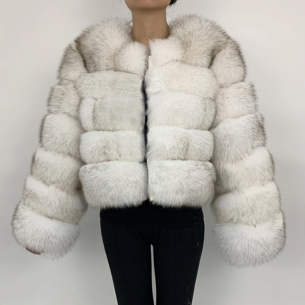 Женская парка с длинным рукавом теплая Толстая натуральным лисьим мехом