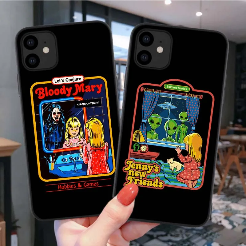 Счастливого Хэллоуина давайте вызвать демоны Черный силиконовый чехол для