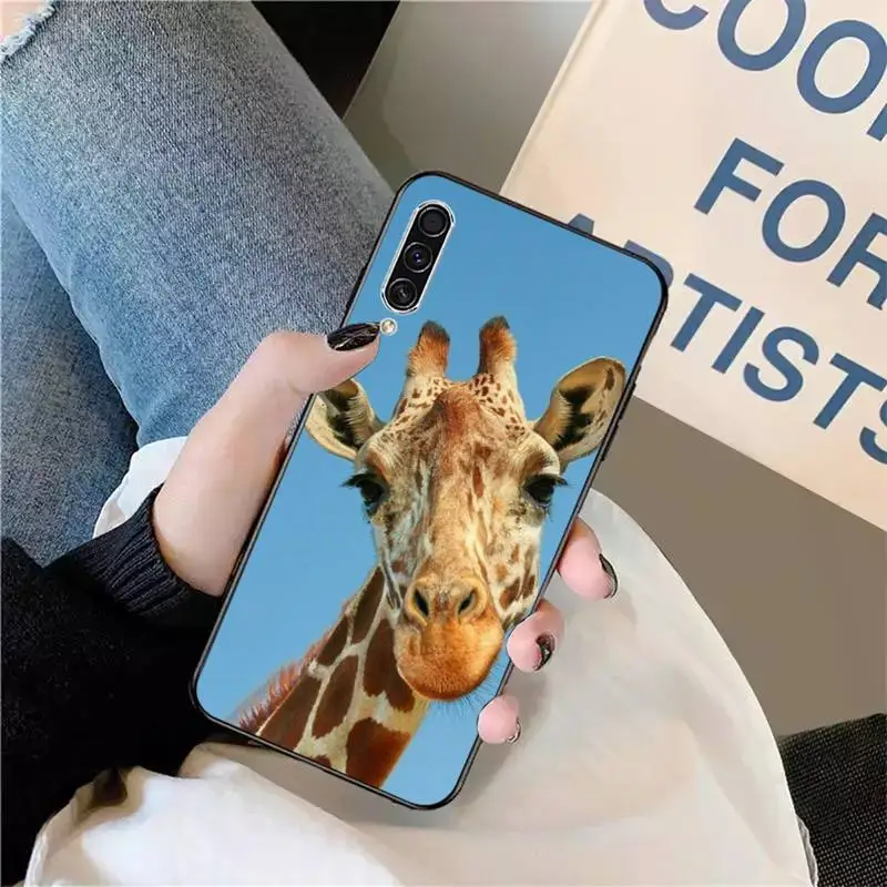 

giraffe cartoon fashion carcasa Phone Case For Samsung galaxy S 9 10 20 A 10 21 30 31 40 50 51 71 s note 20 j 4 2018 plus
