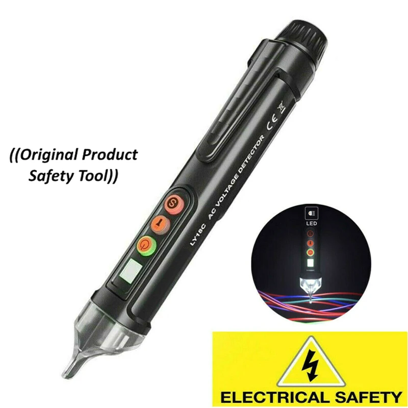 Новый AC DC тестер напряжения карандаш ручка не контактный 48 V/12 V 1000 Напряжение Звук