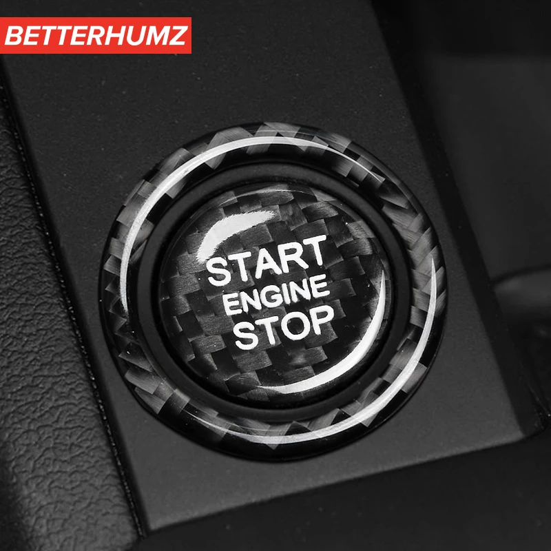 Автомобильная кнопка включения и остановки двигателя из углеродного волокна
