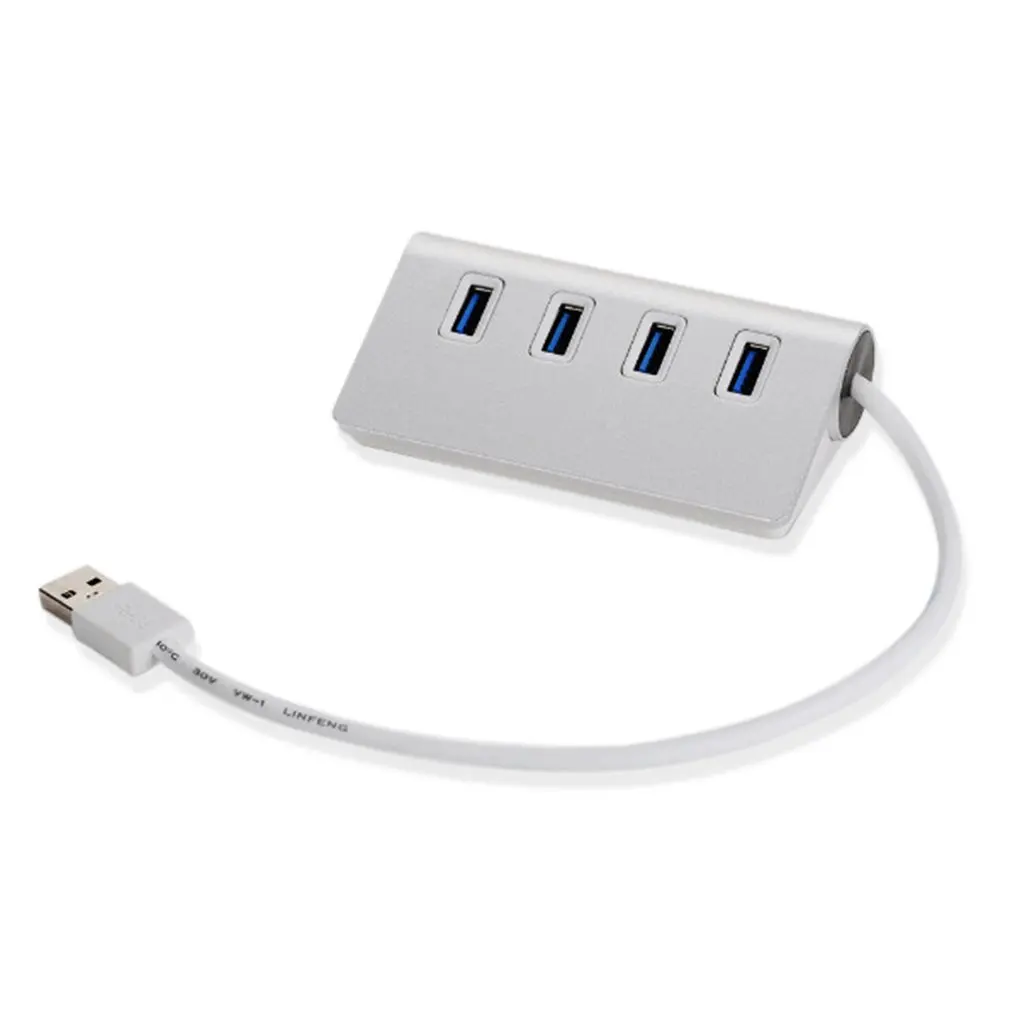 

Aluminum Alloy USB 3.0 Hub 5Gbps For Windows XP/Vista/7/8 For Mobile Hard Drives U Disks Card Readers Digital Cameras