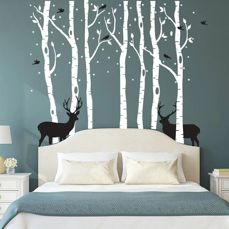 

Наклейки с изображением огненного леса и граффити, ПВХ Настенные 3D наклейки с изображением оливкового дерева, украшение для спальни, стены ...