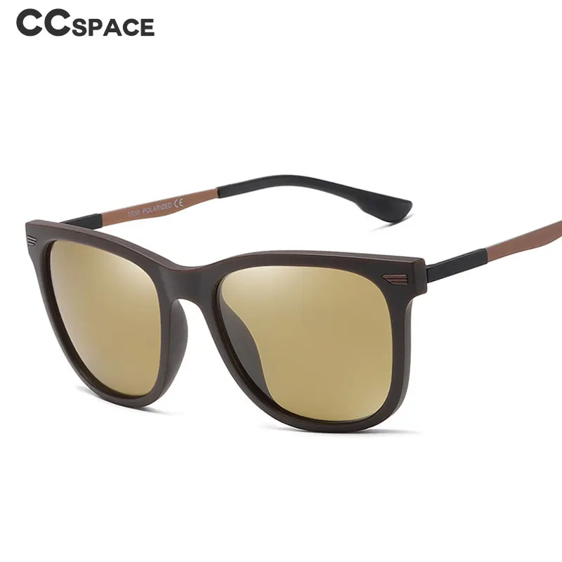 45973 пластиковые титановые Ретро квадратные поляризованные солнцезащитные очки