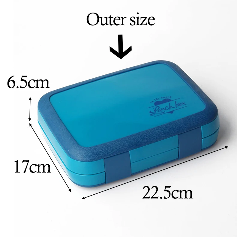 2 или 1 Bento Box для детей герметичный Ланч-бокс Microwavable контейнеры для еды большой ящик для хранения с отсеками