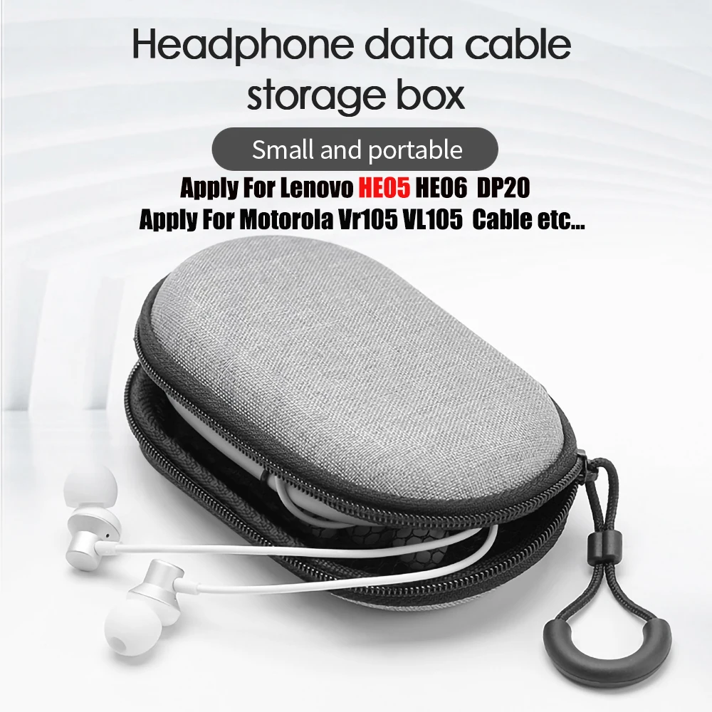 

Headphone Case earphone cables bag Portable Oxford Cloth Storage Waterproof Headset Box Bag Storage Bag For earphone cable box