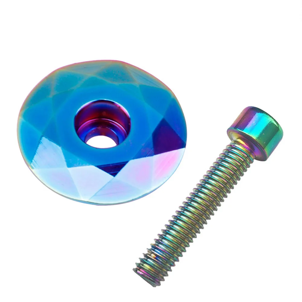 

Mi.xim For 28.6mm Front Fork Replacement Cap Aluminum Alloy Bowl Cover With Block Riser And Screws Rainbow Alloy