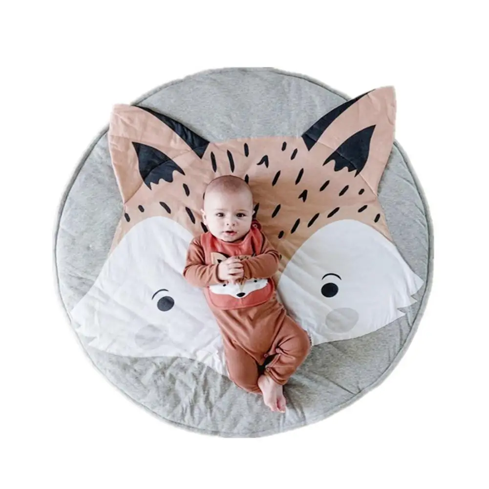 Коврик для ползания мультяшный дизайн лисы детский игровой коврик милый мягкий |