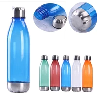 750ml sports transparent water bottle gym travel leakproof drinking bottles casual bottle stainless steel for outdoor sports