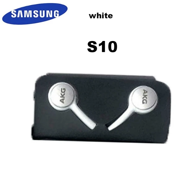 S10 white no box Samsung AKG Наушники EO-IG955 3,5 мм наушники-вкладыши с микрофоном Проводная гарнитура для samsung Galaxy s10 S9 S8 S7 S6 S5 S4 HUAWE смартфон - Цвет: S10 white no box