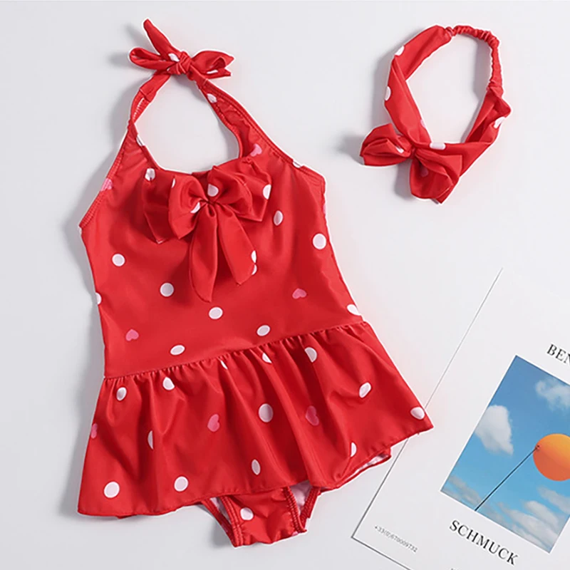 Купальный костюм для маленьких девочек юбка купальный цельный детей костюмы