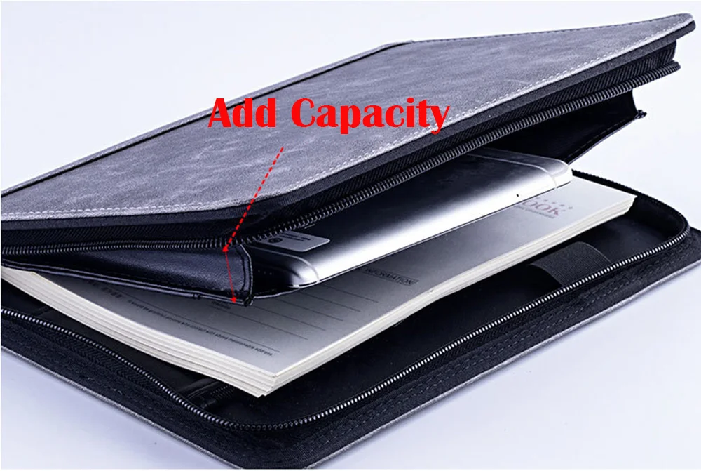 А5 Папка для документов с калькулятором на молнии Fichario Binder Padfolio портфель для ноутбука сумка для путешествий