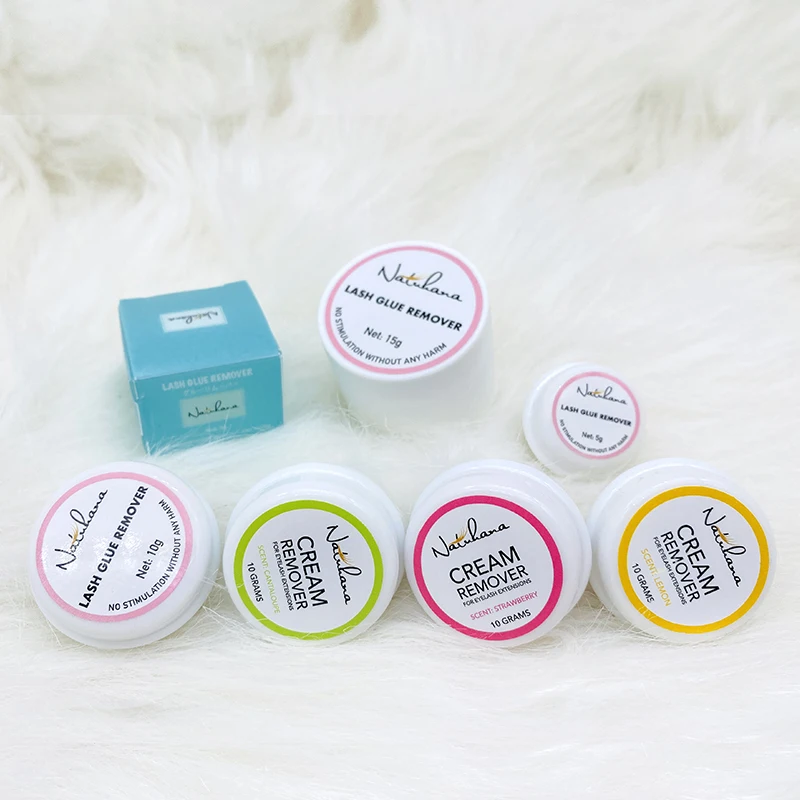 Средство для удаления клея NATUHANA накладных ресниц кремовый клей необходимый