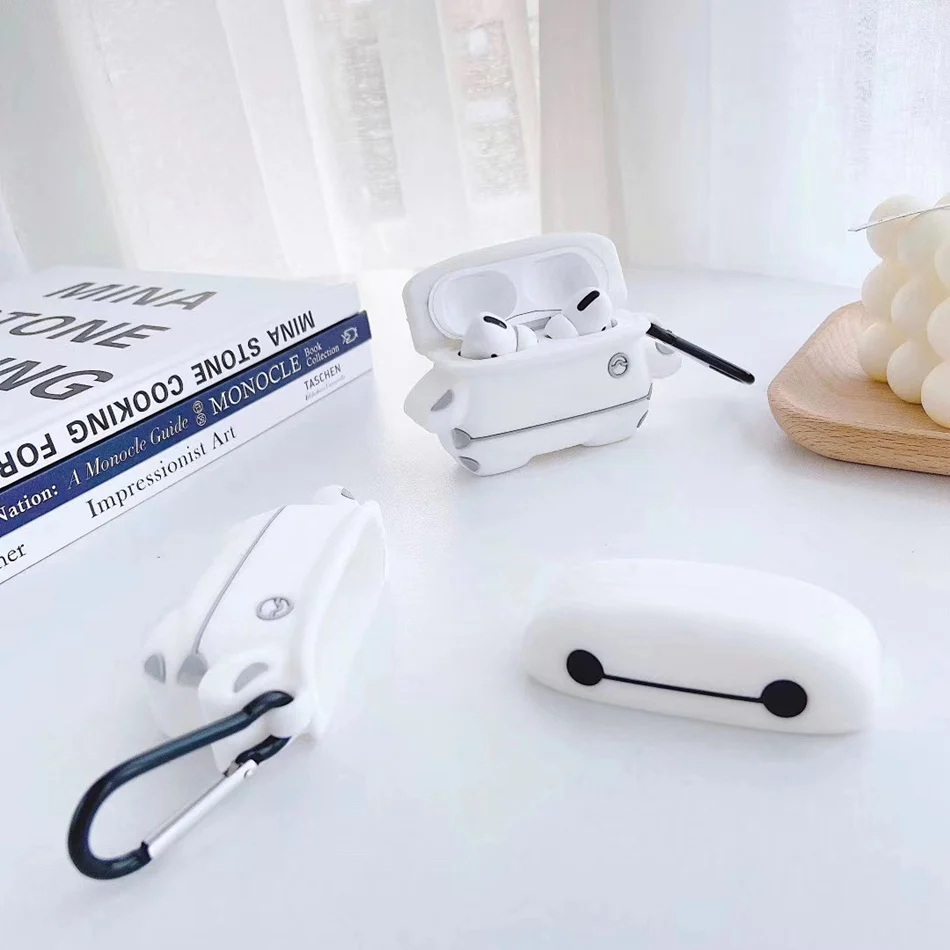 3D чехол для наушников для Airpods Pro Чехол Силиконовый Медведь Кролик поросенок Мультяшные наушники/Earpods чехол для Apple Air pods Pro 3 чехол кошка