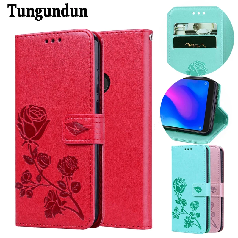 Кожаный чехол-бумажник для Xiaomi Redmi 7 6A Note 6 Pro Go S2 на Mi 8 9 SE A2 Lite Pocophone F1 силиконовый