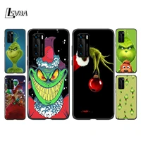 silicone cover cute green monster for huawei p 40 pro plus 30 20 10 9 8 lite mini 5g 4g pro 2017 2019 phone case